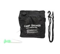 COCOYUEMA Sac de douche de camping solaire 40l, avec pulvérisateur, Texture de tissu en caoutchouc et plastique PVC, revêtement résistant aux UV, sac d'eau de douche pour l'extérieur