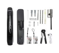 COCOYUEMA Serrure d'entrée intelligente, semi-conducteur, carte de mot de passe à empreintes digitales, clé NFC, déverrouillage à 7 voies, serrure électronique pour maison, Villa, hôtel