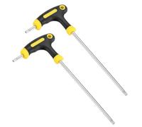 CoCud 2 Pièces Clé Torx en T T20 Acier Chrome-Vanadium | Poignée antidérapante, pour machines, réparation automobile, assemblage de meubles, équipement industriel