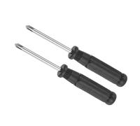 CoCud 2 Pièces Mini Tournevis Phillips Taille 4,0 mm Acier au Carbone | Petit Tournevis Cruciforme avec Poignée Noire Antidérapante, Longueur 108 mm, pour Lunettes Montre
