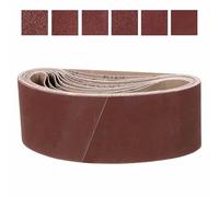 CoCud 76mm x 457mm Bande Abrasive, 12 Pcs 40/80/120/150/240/400 Grain Ceintures Pour Affûteuse De Couteaux Pour Travail De Meulage Pour Ceinture Abrasive Pour Outil De Sculpture Métal