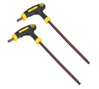CoCud n T à boule 2 Pièces 6mm Acier S2 | Poignée antidérapante, pour machines, réparation auto, assemblage meubles, équipement industriel
