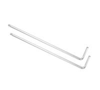 CoCud Clé Hexagonale à Tête Sphérique en Forme de L, 1/8" SAE, en Acier Allié 40cr, Bras Long en Forme de L - (Applications : Réparation à Domicile et Entretien Mécanique), 2 Pcs