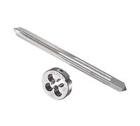 CoCud Coffret de Tarauds et Filières, Filetage M5 x 0.5, Kit D'Outils en Acier Rapide pour Taraudage et Filage - (Applications : pour la Réparation de Filetages), 1 Ensemble