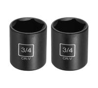 CoCud Douille à choc 6 points 3/4" 3/8" Drive 2 Pièces Acier 40CRV