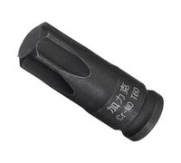 CoCud Embout de Douille Torx à Impact, Carré d'Entraînement de 1/4" de 35 mm de Longueur, Conception Biseautée en Cr-Mo avec Trou de Goupille, Embout de Douille à 6 Pans Étoilés