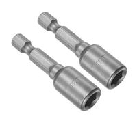 CoCud Embout de Tourne-Écrou à Changement Rapide, Métrique 7mm, Longueur de 48mm, Queue de 1/4", en Acier CR-V, Embout de Tourne-Écrou Magnétique à Queue Droite - 2 Pièces