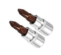CoCud Embouts de Vissage Phillips, Embout Ph2 Métrique 1/4" Entraînement 1,5" Long, Acier Allié S2 Traité Thermiquement Cr-V pour les Applications de Fixation), 2 Pièces