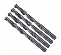 CoCud Foret Hélicoïdal, Mèche Polyvalente Universelle à Creuser 8.5mm, Forets Jobber 4241 HSS Nitruration Noir Tige Droite 118° pour Métal Tendre Acier Inoxydable Plastique Bois, 6 PCS