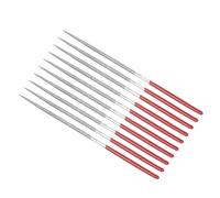 CoCud Lime à Aiguille Revêtue de Diamant | Grain 150, Tige de 2 mm, Longueur de 100 mm | Outil d'Affûtage de Lime Ronde Revêtue de Diamant - (pour Métal, Verre, Pierre), 10 Pièces