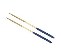 CoCud Lime à Aiguille Revêtue de Diamant, | Queue de 3 mm, Longueur de 140 mm|, Lime Ronde Revêtue de Titane pour Outil D'Affûtage - (Pour le Métal, le Verre, la Pierre), 2 Pièces