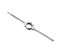 CoCud Matrice Stock Clé, Fit M30-M36 / 47mm-65mm (OD) Rond Dies, Nickel Plaqué Réglable Matrice Poignée Support - (Applications: pour Machine Filetage Réparation), 1 pièce