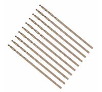CoCud Mèche à Creuser, Foret Hélicoïdal #54 (1.4mm), Forets Jobber 4341 HSS Or Tige Droite 118° pour Métal Tendre Acier Inoxydable Plastique Bois, 10 Pièces