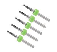 CoCud Micro PCB Foret Mèches, 1/8" Tige 2,5 mm Coupe Bord, Tungstène Carbure Impression Circuit Carte Foret Mèche - (Applications: pour CNC Perçage Gravure Machine), 5 -Pièces