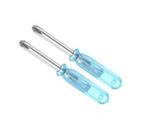 CoCud Mini Tournevis Phillips, Taille 3,0 mm, Longueur 45 mm, Acier au Carbone, Petit Tournevis Cruciforme avec Poignée Antidérapante - (pour Lunettes, Montre), 2 Pièces.