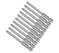 CoCud Phillips Croix Tournevis Embouts, 4mm PH1 65mm Long 1/4" Hex Tige, S2 Magnétique Phillips Perceuse Mèche - (Applications: pour Puissance Impacte Pilote), 10-Pièces