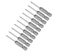 CoCud Phillips Croix Tournevis Embouts, Ph00 50mm Long 1/4" Hex Tige, S2 Magnétique Phillips Perceuse Mèche - (Applications: pour Puissance Impacte Pilote), 10-Pièces