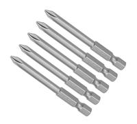 CoCud Phillips Croix Tournevis Mèches, PH1 65mm Long 1/4" Hex Tige, S2 Magnétique Phillips Perceuse Mèche - (Applications: pour Puissance Impact Pilote), 5-Pièces