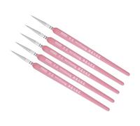 CoCud Pinceaux de Détail Pointe Fine de 3mm 00000# 5 Pièces Rose