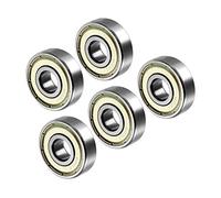 CoCud Profonde Rainure Balle Roulements, 629Z Modèle 9mm x 26mm x 8mm, Carbone Acier Simple Bouclier Roulements - (pour Moteur Planches Roulettes Rouleur Roues), 5-Pièces