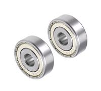 CoCud Profonde Rainure Balle Roulements, 638ZZ Modèle 8mm x 28mm x 9mm, Carbone Acier Double Bouclier Roulements - (pour Moteur Planches Roulettes Rouleur Roues), 2-Pièces