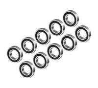 CoCud Rainure Profonde Roulements à Billes, 6903-2RS Modèle 17mm ID 30mm OD 7mm Épaisseur, Carbone Acier Double Scellé - (pour Moteur Planches à roulettes Rouleau Roues), 10 morceaux