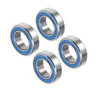 CoCud Rainure Profonde Roulements à Billes, MR148-2RS Modèle 8mm x 14mm Diamètre 4mm Épaisseur, Chrome Acier Double Joints Roulements -(Applications: pour Machines & Équipement), 4 Pcs