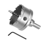 CoCud Scie Cloche, Diamètre de Coupe de 63 mm, Foret de Coupe à Dents à Pointe en Carbure - (Applications : pour la Tôle en Acier Inoxydable), 1 Pièce
