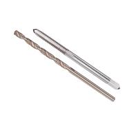 CoCud Taper et Perceuse Mèche Ensemble, 4-40 UNC Taraud Filetage 2.2mm Perceuse Diamètre, Machine Vis Taraud & Torsion Outil-(pour Enfilage Tapotement Réparation), 1-Ensemble