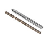 CoCud Taper et Perceuse Mèche Ensemble, M6 x 1.25 Taraud Filetage 4.7mm Perceuse Diamètre, Métrique Machine Vis Taraud & Torsion Outil-(pour Taraudage Réparation), 1-Ensemble