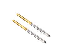 CoCud Taraud à Filetage Hélicoïdal, Métrique M2.5 x 0.45 Filetage, Titanium Revêtu Haute Vitesse Acier 6542 Vis Fraisage Filetage Taraud - (Pour Taraudage Perçage Machine) 2 Pcs