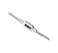 CoCud Taraud Clé Poignée, Ajustement M1-M10 W1/16 à 3/8 Tarauds Taille, Aluminium Alliage & Outil Acier Réglable Simple Fin Clé Alésoir Main Outil - (pour Tapotement Opérations)