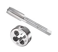 CoCud Taraud et Matrice Ensemble, M13 x 1.5 Filetage, Métrique Haute Vitesse Acier Machine Vis Taraud & Rond Outil Trousse - (pour Filetage Tapotement Réparation), 1-Ensemble