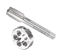 CoCud Taraud et Matrice Ensemble, M13 x 1 Filetage, Métrique Haute Vitesse Acier Machine Vis Taraud & Rond Outil Trousse - (pour Filetage Tapotement Réparation), 1-Ensemble