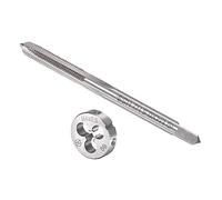 CoCud Taraud et Matrice Ensemble, M4 x 0.5 Filetage, Métrique Haute-vitesse Acier Machine Vis Taraud & Rond Outil Trousse - (pour Filetage Tapotement Réparation), 1-Ensemble