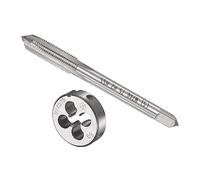 CoCud Taraud et Matrice Ensemble, M7 x 0.75 Filetage, Métrique Haute Vitesse Acier Machine Vis Taraud & Rond Outil Trousse - (pour Filetage Tapotement Réparation), 1-Ensemble