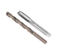 CoCud Taraud et Perceuse Mèche Ensemble, 3/8-18 UNF 2B Taraud Filetage 8.1mm Perceuse Diamètre, Machine Vis Taraud & Torsion Outil Trousse - (pour Taraudage Réparation), 1-Ensemble