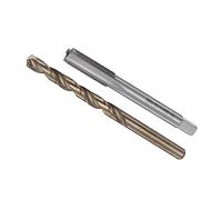 CoCud Taraud et Perceuse Mèche Ensemble, M7,5 x 0,5 Taraud Filetage 7mm Perceuse Diamètre, Métrique Machine Vis Taraud & Torsion -(pour Filetage Tapotement Réparation), 1-Ensemble