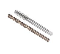 CoCud Tarauder et Perceuse Mèche Ensemble, 5/16-18 UNC 2B Taraud Filetage 6.5mm Perceuse Diamètre, Machine Vis Taraud & Torsion Outil-(pour Filetage Taraudage Réparation),1-Ensemble