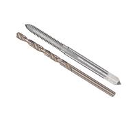CoCud Tarauder et Perceuse Mèche Ensemble, 6-32 UNC 2B Taraud Filetage 2.6mm Perceuse Diamètre, Machine Vis Taraud & Torsion Outil Trousse - (pour Taraudage Réparation), 1-Ensemble