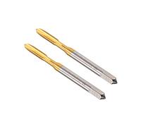 CoCud Tarauds Spirale Points, Transparent Métrique M3.5 x 0.6 Filetage, Titane Revêtu Haute Vitesse Acier 6542 Vis Fraisage Filetage Taraud pour Taraudage Perçage Machine Clair 2 pcs