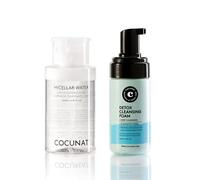 COCUNAT Set Double Nettoyage Eau Micellaire + Mousse Détox 200+125ml