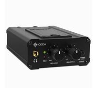 Coda Music Tech Système de Moniteur Intra-auriculaire Personnel - Amplificateur de Casque Ultra Compact avec entrée XLR et TRS - Panoramique Mono, Double Mono et stéréo - Boîtier Robuste avec Clip de