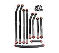 CODA RACING Ensemble de maillons en aluminium à dégagement élevé et attache de barre de direction pour Jeep Gladiator AXIAL 1/24 SCX24 AXI0005