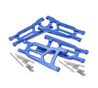 CODA RACING Lot de 4 bras de suspension avant et arrière en alliage pour Traxxas 1/10 4X4 Slash, Stampede, Rustler 4WD VXL - Remplace la pièce 3655