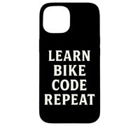 Codage et vélo Amusant Apprendre Le Code Répéter Coque pour iPhone 15