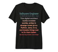 Codage ingénieur Logiciel Amusant T-Shirt Haut de Gamme
