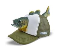 Coddies Chapeau de pêche amusant pour pêcheurs, papas et amateurs de poissons, Basse, Taille M