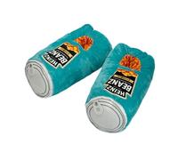 Coddies Heinz Beanz Can Pantoufles en peluche avec semelle rigide - Chaussures d'intérieur amusantes pour homme, femme et adolescent - Tailles S à XL - Cadeau fantaisie pour la maison, Beanz, 11.5