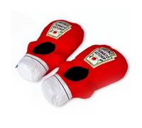 Coddies Heinz Pantoufles en forme de bouteille de ketchup - Chaussons amusants sous licence pour homme et femme - Chaussures d'intérieur confortables - Cadeau idiot, Ketchup, 4/8 UK